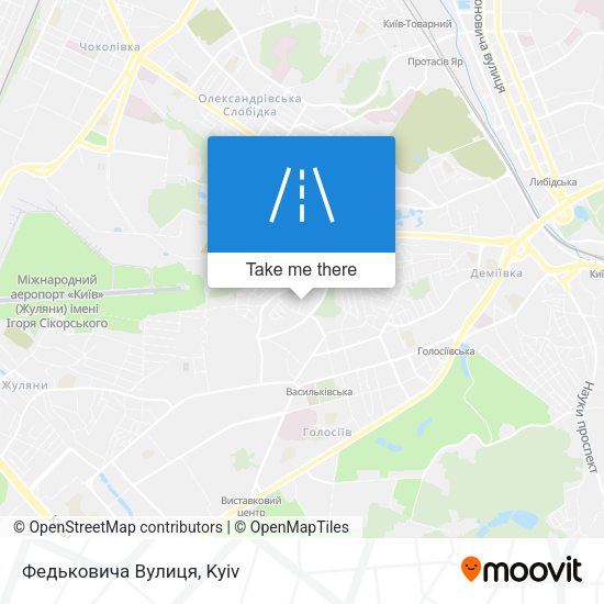 Федьковича Вулиця map