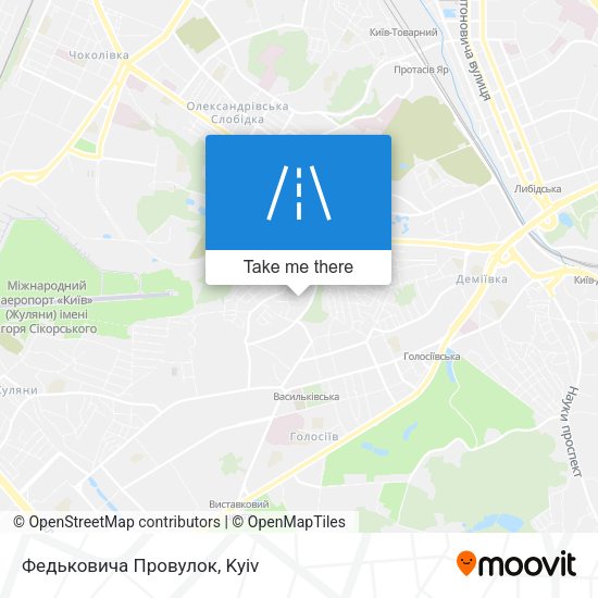Федьковича Провулок map