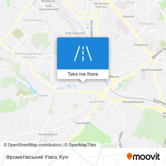 Фрометівський Узвіз map