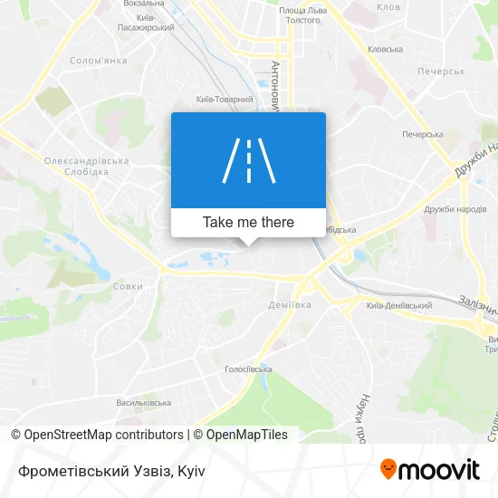 Карта Фрометівський Узвіз