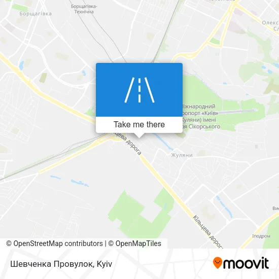 Карта Шевченка Провулок