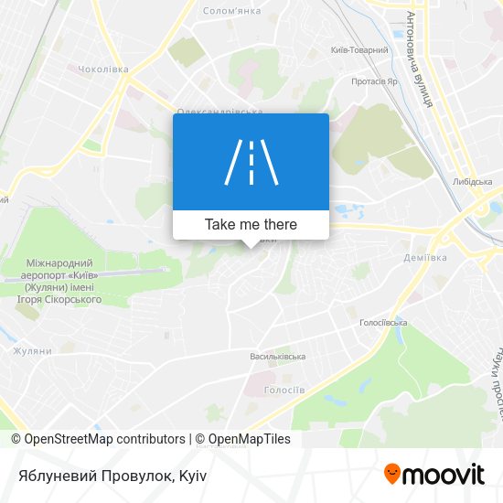 Яблуневий Провулок map