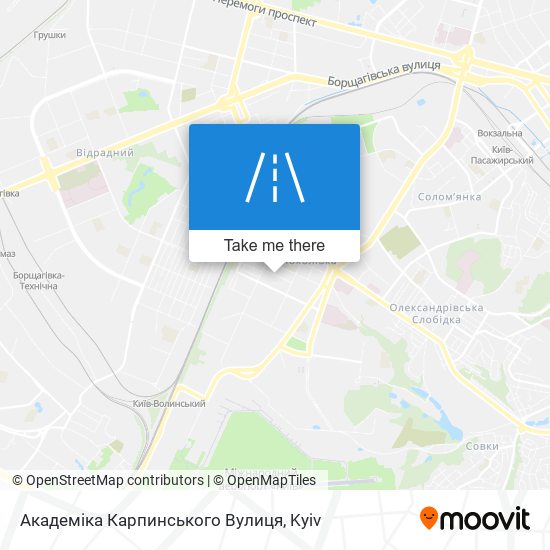 Академіка Карпинського Вулиця map