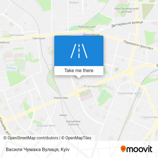 Василя Чумака Вулиця map