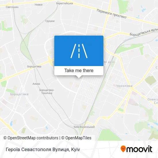 Карта Героїв Севастополя Вулиця
