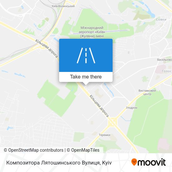 Композитора Лятошинського Вулиця map