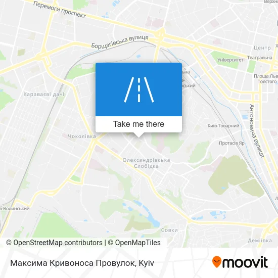 Карта Максима Кривоноса Провулок