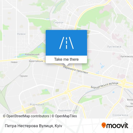 Петра Нестерова Вулиця map