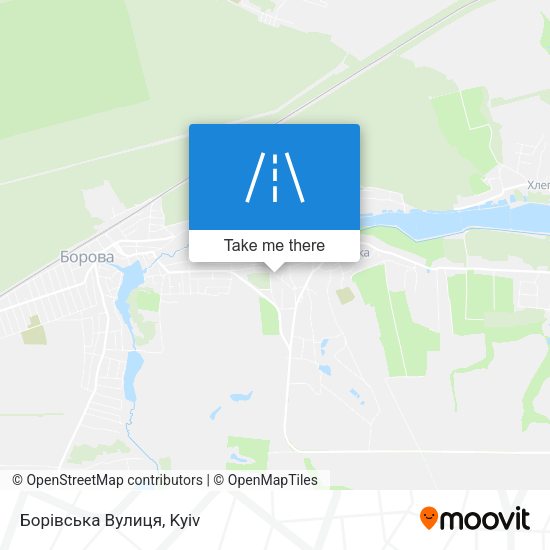 Борівська Вулиця map