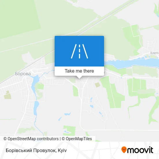 Карта Борівський Провулок