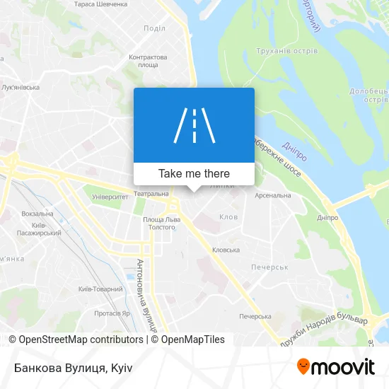 Карта Банкова Вулиця