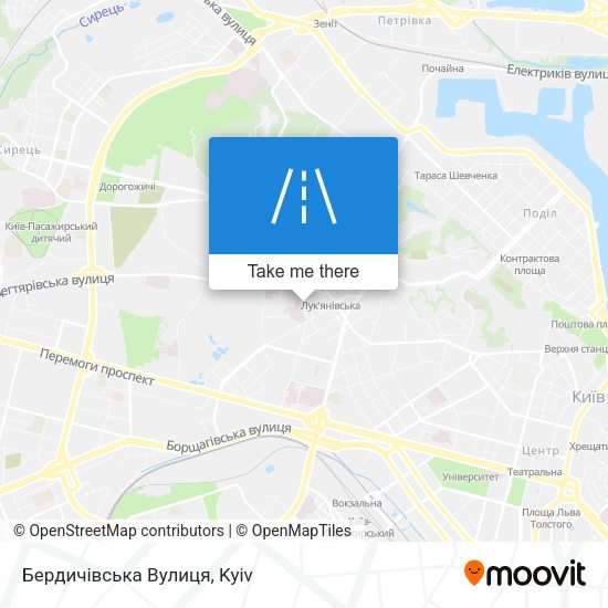 Бердичівська Вулиця map