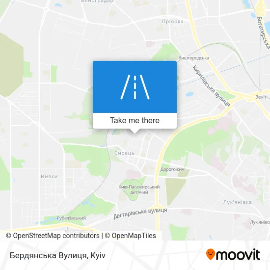 Карта Бердянська Вулиця