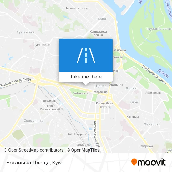 Карта Ботанічна Площа