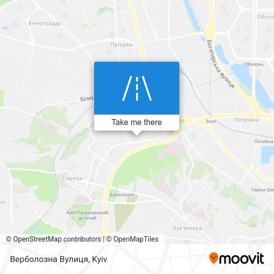 Верболозна Вулиця map