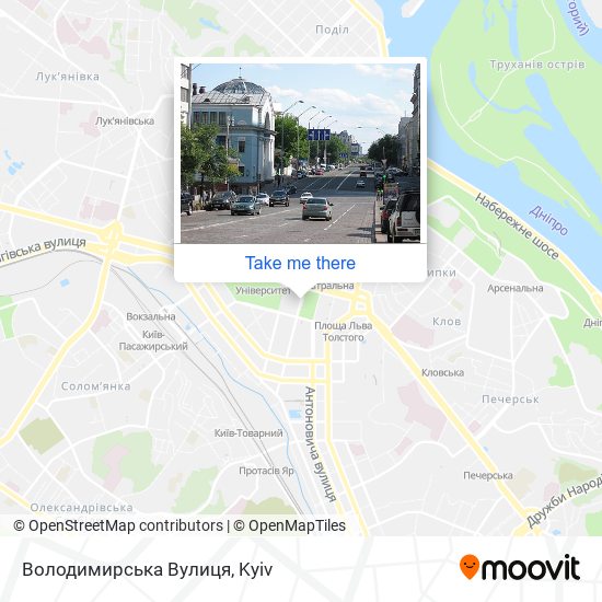 Карта Володимирська Вулиця