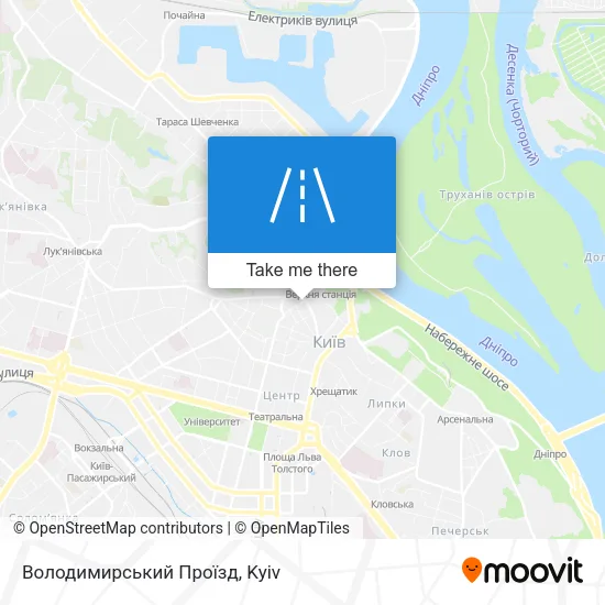 Карта Володимирський Проїзд