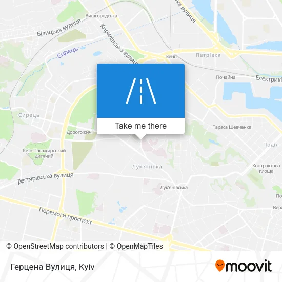 Карта Герцена Вулиця