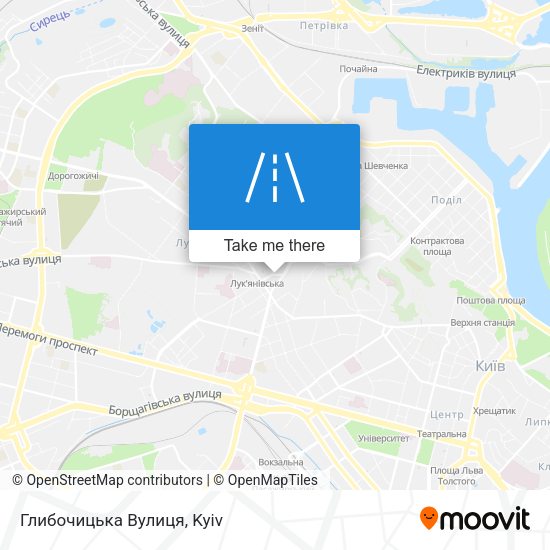 Глибочицька Вулиця map
