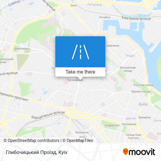 Глибочицький Проїзд map