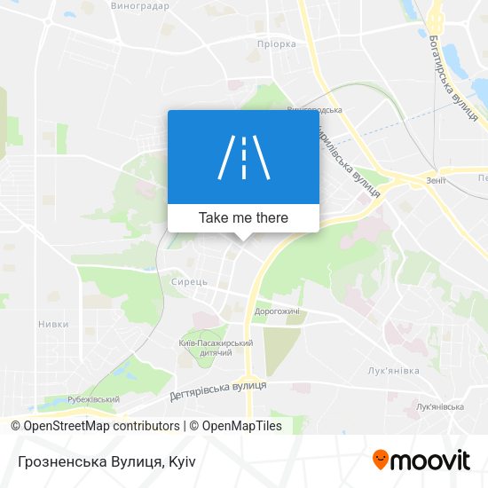 Грозненська Вулиця map