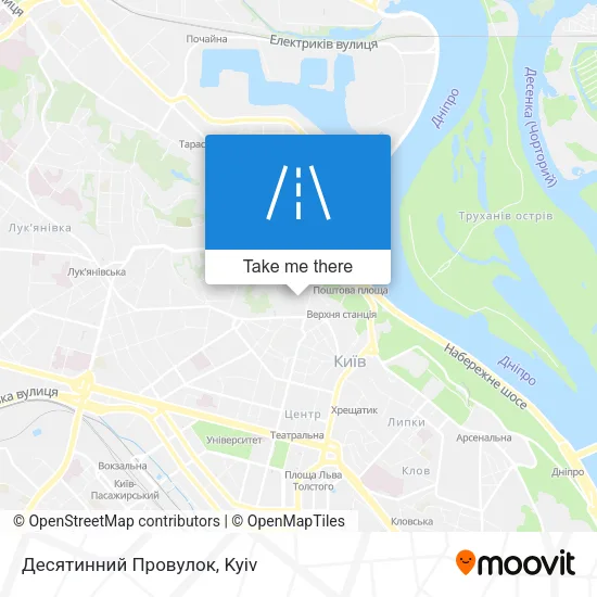 Карта Десятинний Провулок