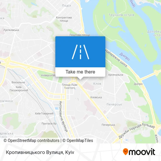 Карта Кропивницького Вулиця