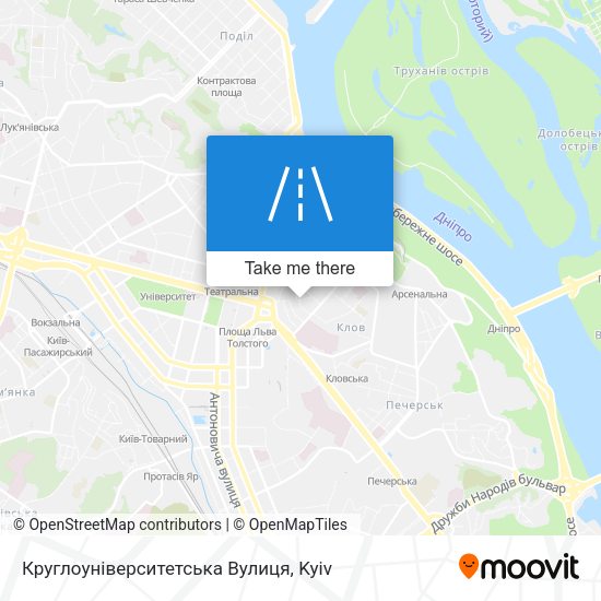 Круглоуніверситетська Вулиця map