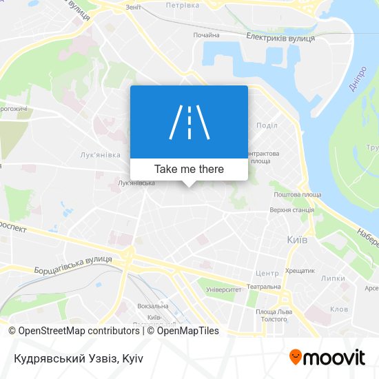 Кудрявський Узвіз map