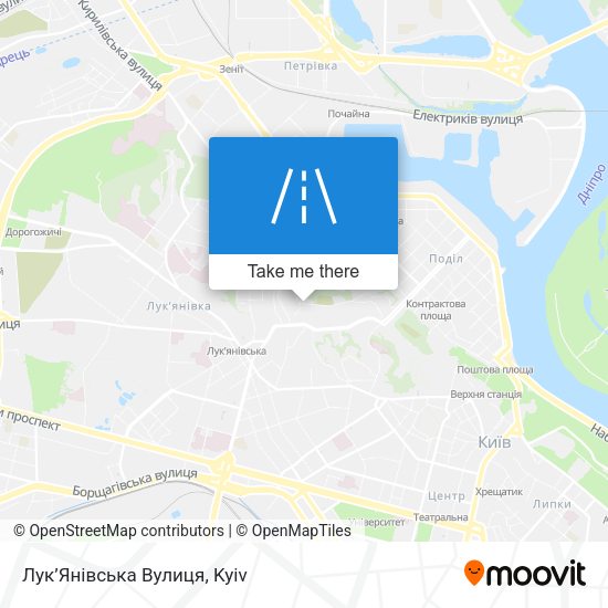 Карта Лук’Янівська Вулиця