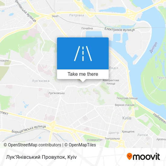 Карта Лук’Янівський Провулок