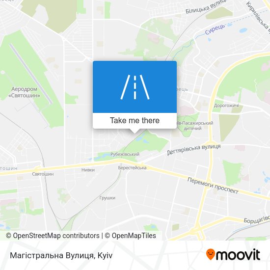 Магістральна Вулиця map