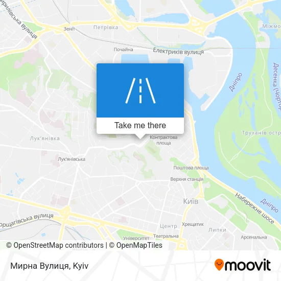 Карта Мирна Вулиця