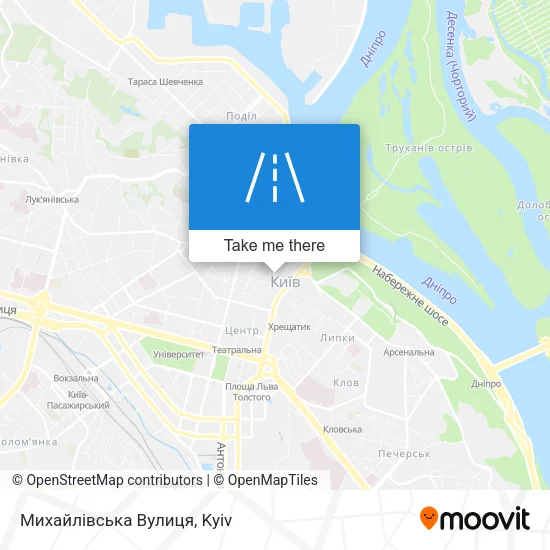 Карта Михайлівська Вулиця