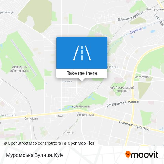 Карта Муромська Вулиця