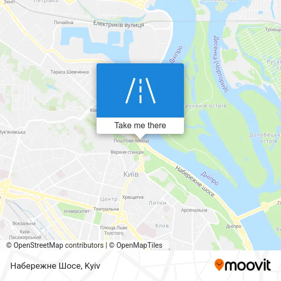 Карта Набережне Шосе