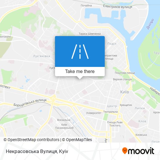 Карта Некрасовська Вулиця