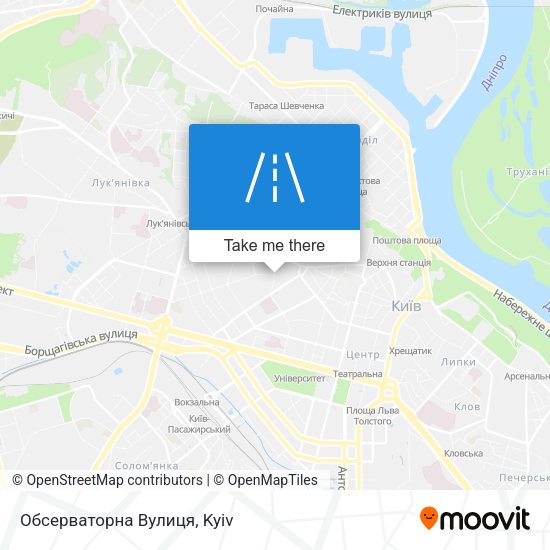 Обсерваторна Вулиця map