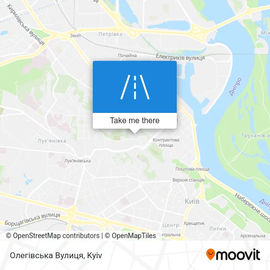 Карта Олегівська Вулиця