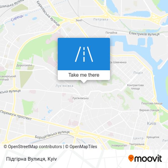 Підгірна Вулиця map