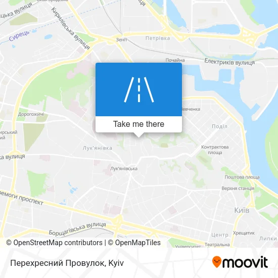 Карта Перехресний Провулок