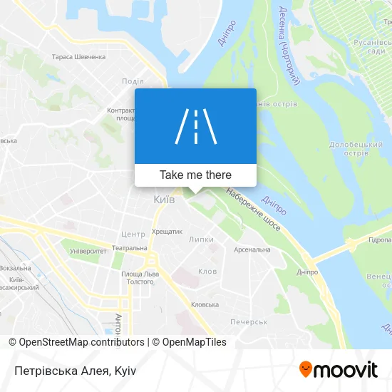 Карта Петрівська Алея