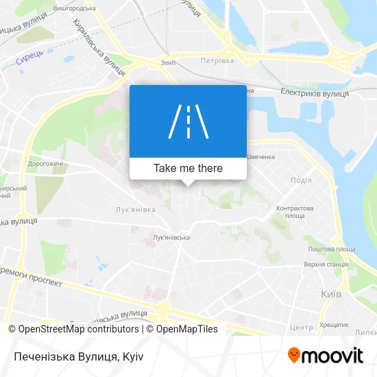 Карта Печенізька Вулиця