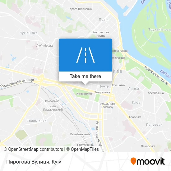 Карта Пирогова Вулиця
