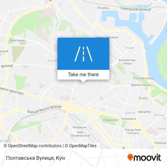Полтавська Вулиця map