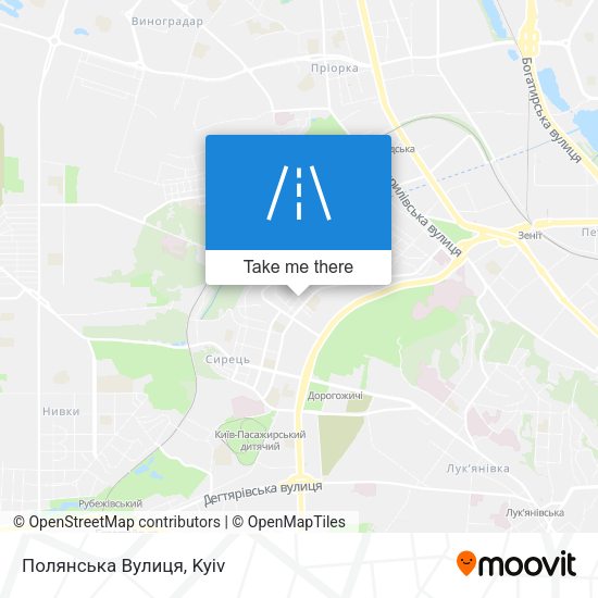 Полянська Вулиця map