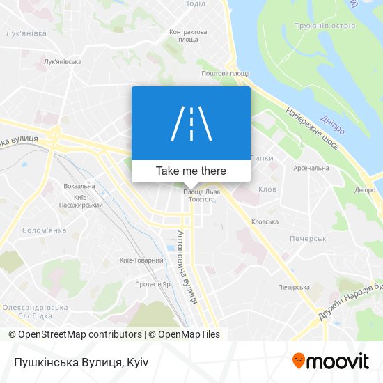 Карта Пушкінська Вулиця