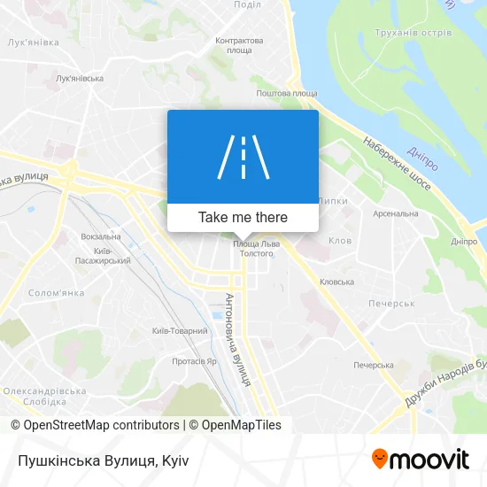 Карта Пушкінська Вулиця