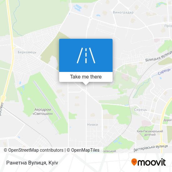 Ранетна Вулиця map