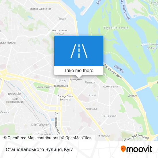 Карта Станіславського Вулиця